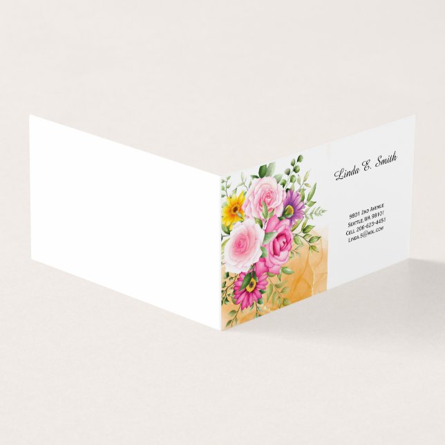 Folded Business Card (Outside)