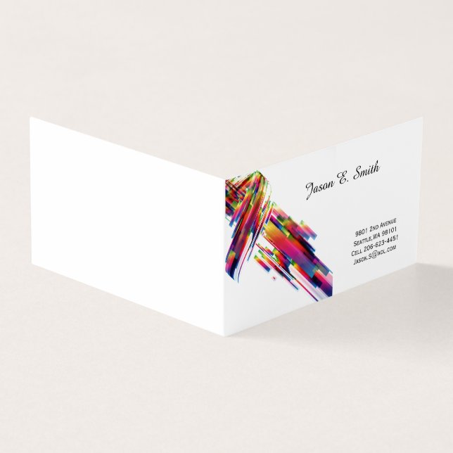Folded Business Card (Outside)