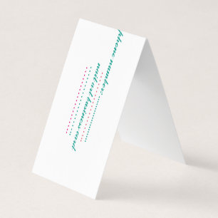 folded business card
