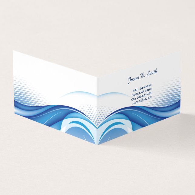 Folded Business Card (Outside)