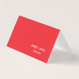Folded Business Card