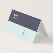Folded Business Card, Customizable