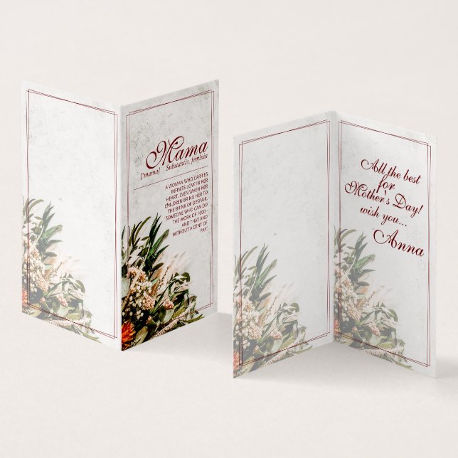 Folded Card (Inside and Outside)