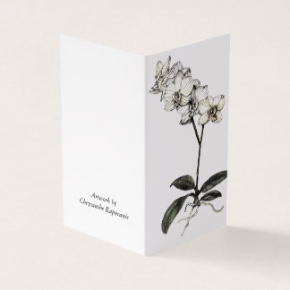 Folded Card_Orchid botanical