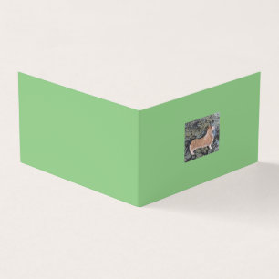 Folded Card with Corgi