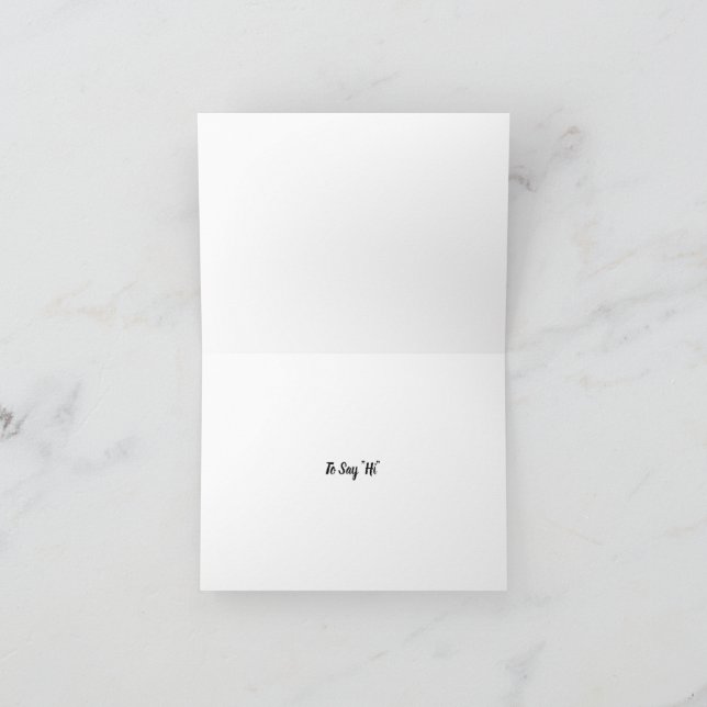 Folded Card with Message (Inside)
