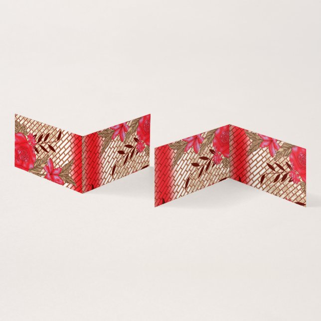 Folded Cards | Floral Elegance – Modern Style (Inside and Outside)