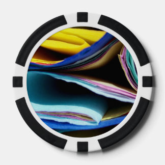 folded colourful paper mf poker chips