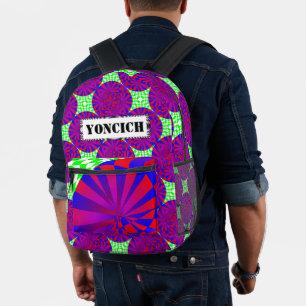 Folded Dimensions by Kenneth Yoncich Printed Backpack