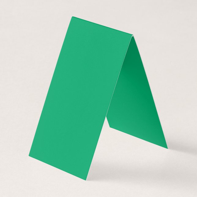 Folded Emerald Business Card Template – Customise (Front)
