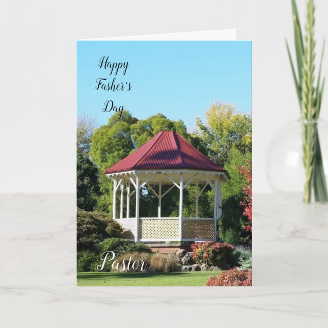 Folded Father's Day Card for Pastor (Front)