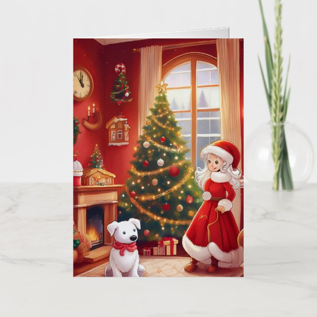 Folded Foil Christmas Card (Front)