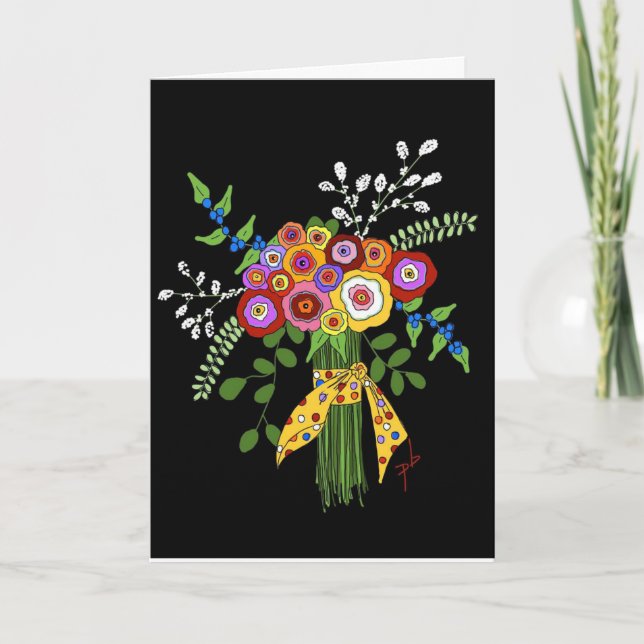 Folded friendship card. thank you card (Front)