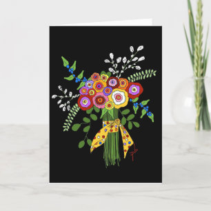 Folded friendship card. thank you card