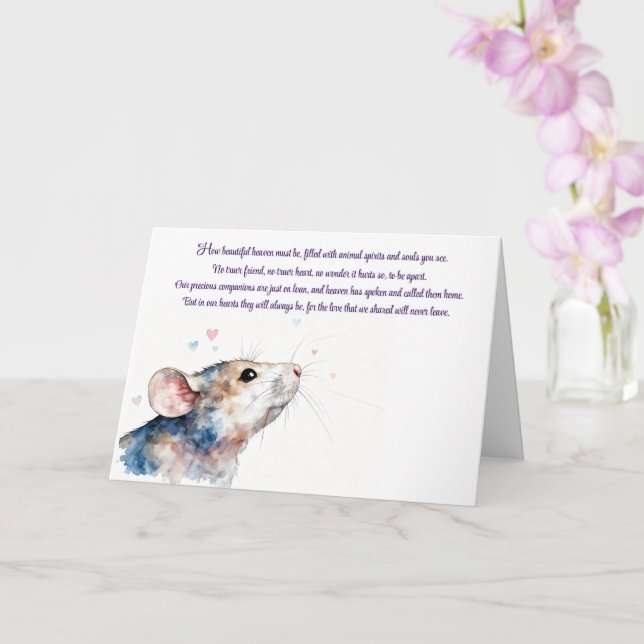 Folded Greeting Card (Orchid)