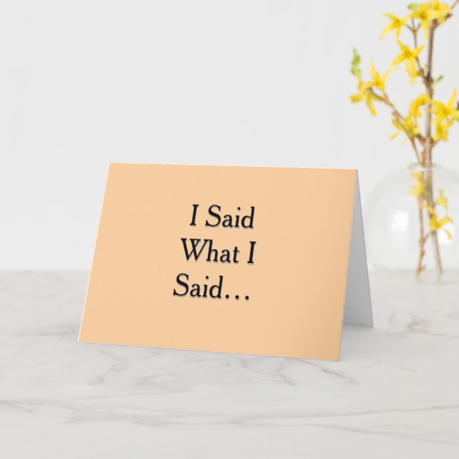 Folded Greeting Card (Yellow Flower)