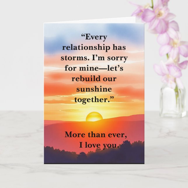 Folded Greeting Card (Orchid)