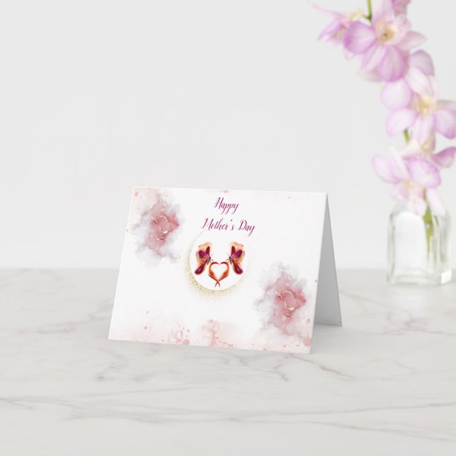 Folded greeting card  (Orchid)