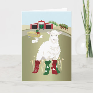 Folded Greeting Card 'Christmas Socks'