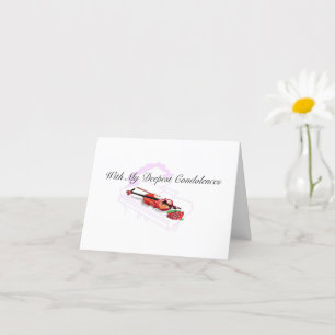 Folded Greeting Card Deepest Condolences
