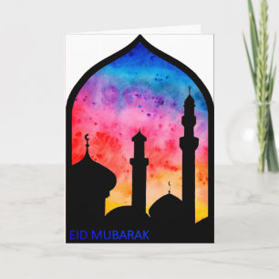 Folded Greeting Card 'Eid Mubarak'