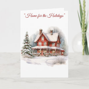 Folded Greeting Card-Elegant Victorian Christmas Card