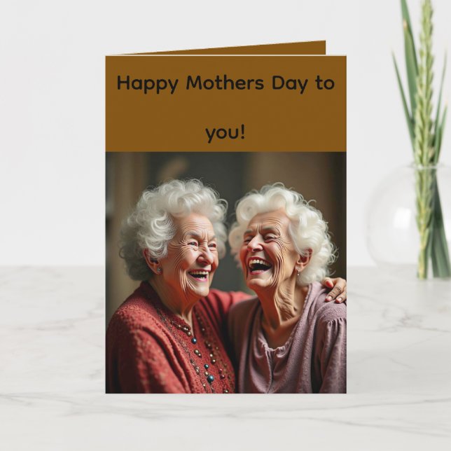 Folded Greeting Card for Mother's Day (Front)