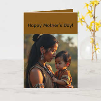 Folded Greeting Card for Mother's Day