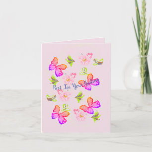 Folded Greeting Card : Get Well