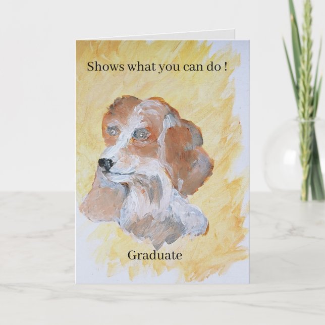Folded Greeting Card  :  Graduation   (Front)