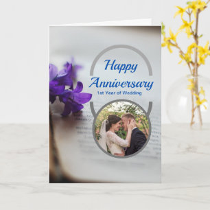 Folded Greeting Card Happy Anniversary