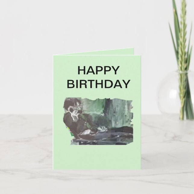 Folded Greeting Card : happy Birthday take a Break (Front)