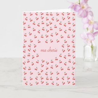 Folded greeting card Ma Cherie