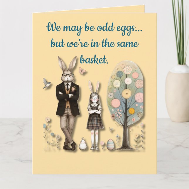 Folded Greeting Card - Odd Eggs (Front)