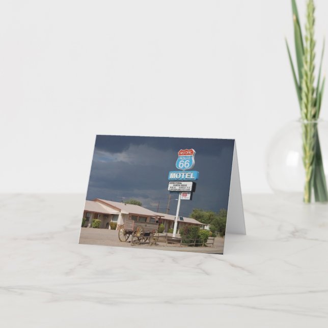 Folded Greeting Card - Route 66, California (Front)