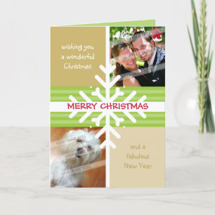 FOLDED GREETING CARD :: snowflake dissection 4