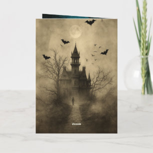 Folded Greeting Card   “Spooky Night Halloween Inv
