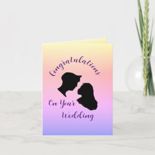 Folded Greeting Card : Wedding Day