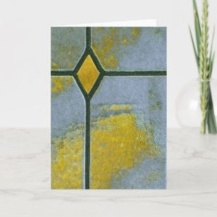 Folded Greeting Card with a cross outline