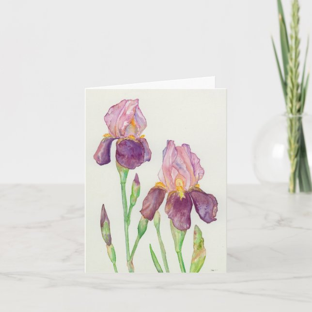 Folded greeting card with original artwork (Front)