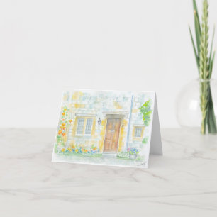 Folded greeting card with original artwork
