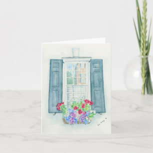 Folded greeting card with original artwork