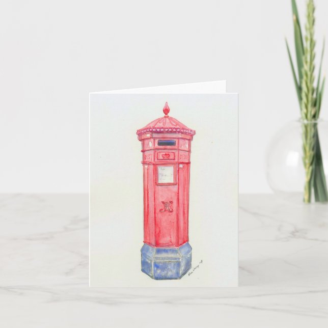 Folded greeting card with original painting (Front)