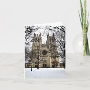 Folded greeting card with Washington DC motif