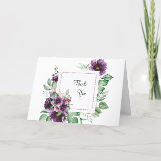 Folded Greeting Thank You Card