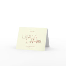 Folded Guest Place Cards