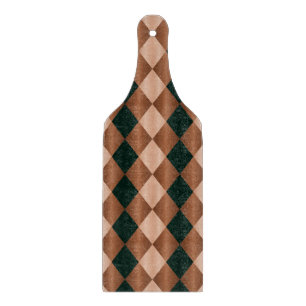 Folded Harlequin,Brown-Black-CUTTING BOARD PADDLE