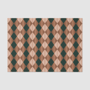 Folded Harlequin, Brown-Black-TISSUE WRAP PAPER