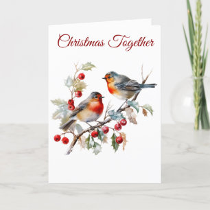 Folded Holiday Card-Elegant Victorian Christmas