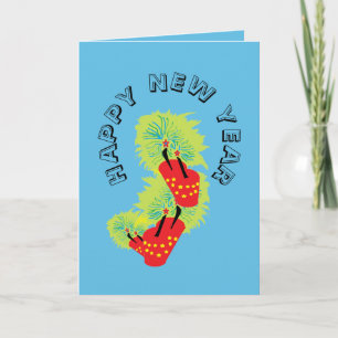 Folded Holiday Card : Happy New Year With a Bang !